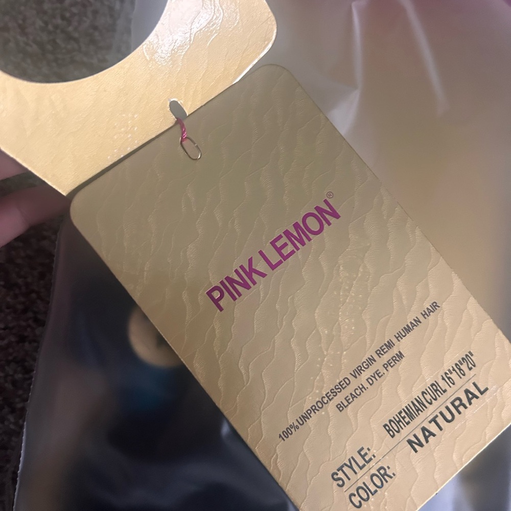 Pink Lemon Virgin Remy Human Hair